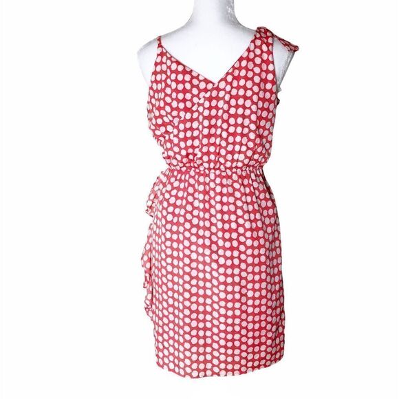 Collective Concepts Orange Polka Dot Dress Small - Picture 3 of 8